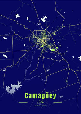 Camagüey, Cuba City Map