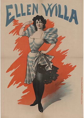 Ellen Willa Vintage Poster