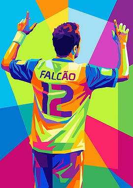 Falcão Pop Art Portrait