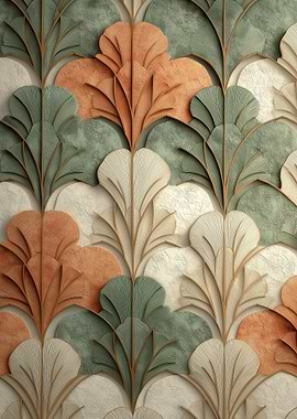 Floral Art Deco Pattern