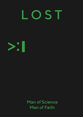 LOST TV Series Minimalist Poster