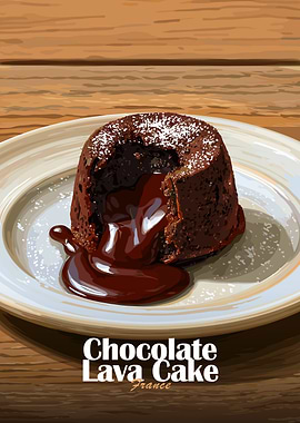 Chocolate Lava Cake France Dessert