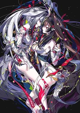 Anime Girls with Intricate Designs