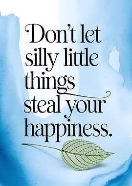 Inspirational Quote with Leaf