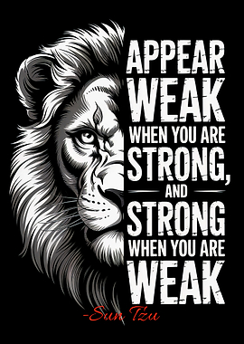 Lion and Sun Tzu Quote