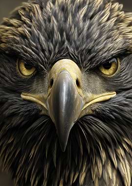 Eagle Portrait: Intense Gaze