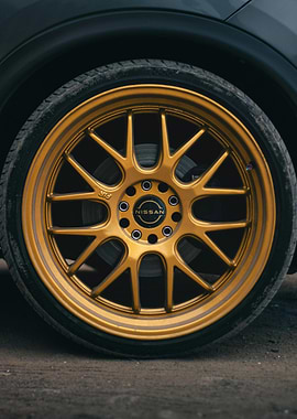 Golden Nissan Wheel