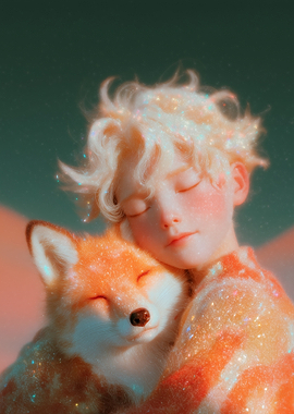 The Little Prince and the Fox Cuddle