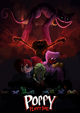 Poppy Playtime Game Characters Poster