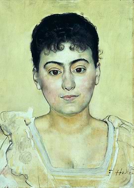 Portrait of a Woman by Hodler