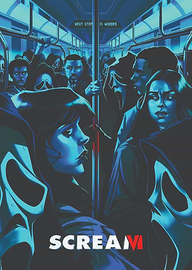 Scream VI Movie Poster Subway Scene