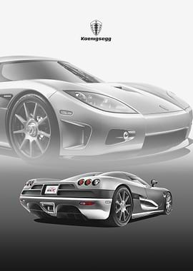 Koenigsegg CCX Silver Car