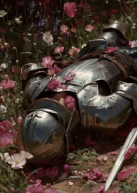 Knight's Rest in a Field of Flowers