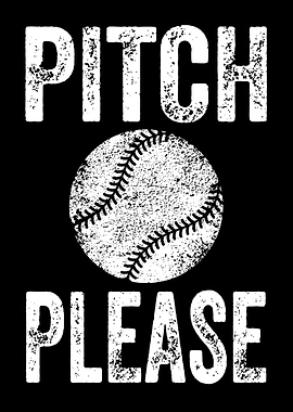 Pitch Please Baseball Graphic