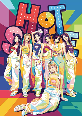 Colorful Pop Art Group Portrait