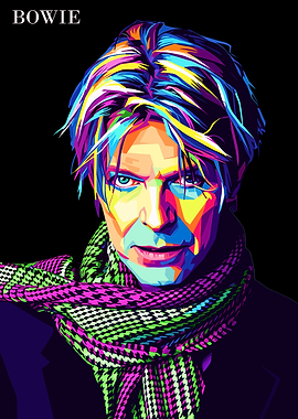 David Bowie Pop Art Portrait