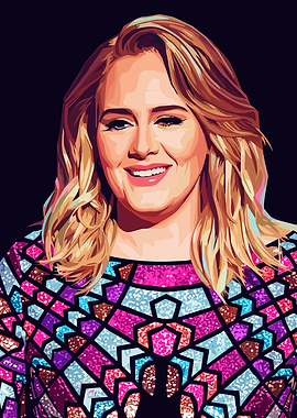 Adele Portrait Pop Art
