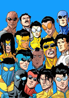 Invincible characters group portrait