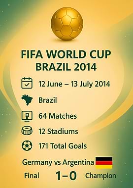 FIFA World Cup Brazil 2014 Poster