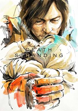 Death Stranding: Sam and BB Watercolor