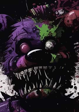 Nightmare Animatronic Bear Digital Art