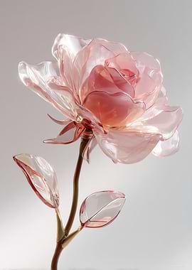Translucent Pink Rose