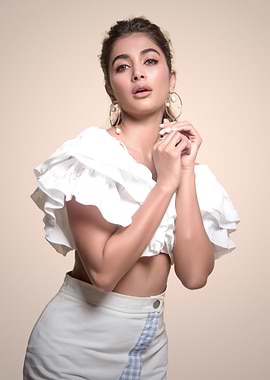 Pooja Hegde in White Outfit