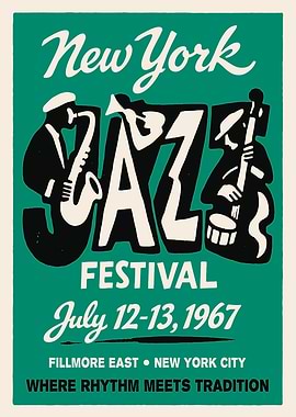 New York Jazz Festival 1967 Poster