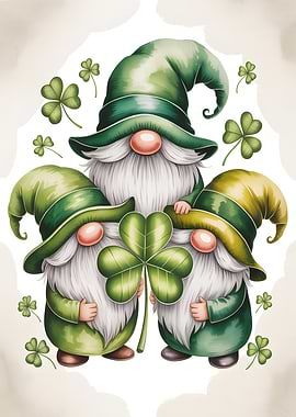 St. Patrick's Day Gnomes with Clover