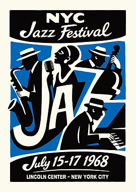 NYC Jazz Festival 1968 Poster