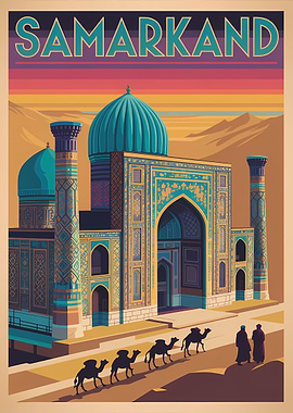 Samarkand Travel Poster