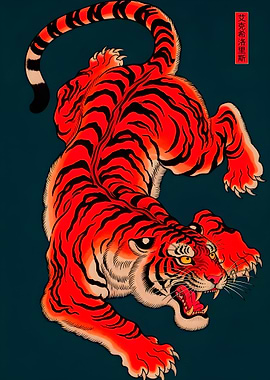 Red Tiger Illustration