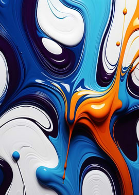 Abstract Swirls of Color