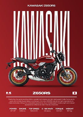 Kawasaki Z650RS Motorcycle Poster