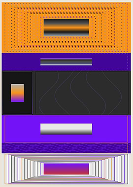 Abstract Geometric Composition with Gradients