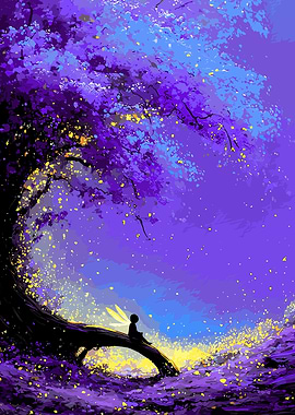 Fairy Child Under a Magical Tree