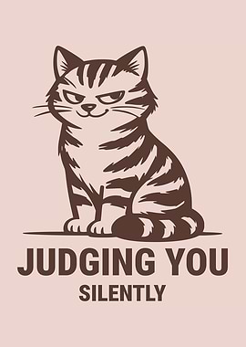 Judging You Silently Playful Tabby Cat