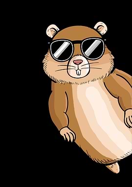 Cool Hamster With Sunglasses