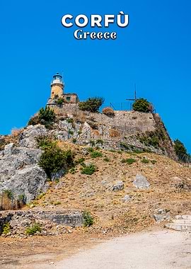 Corfu, Greece: Old Fortress Landscape
