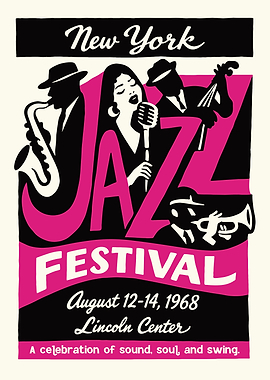 New York Jazz Festival 1968 Poster