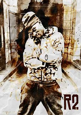 Man in Camo Jacket, Artistic Portrait