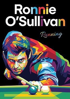 Ronnie O'Sullivan Snooker Pop Art