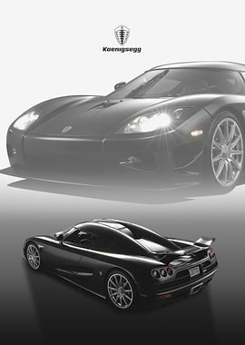 Koenigsegg CCXR Black Car