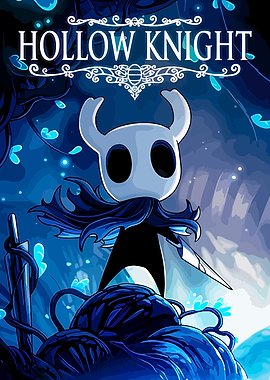 Hollow Knight Game Character Illustration