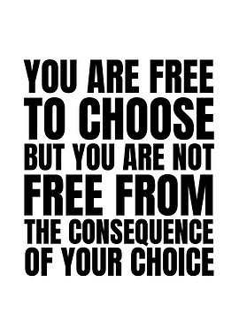 Choice and Consequence Text Art
