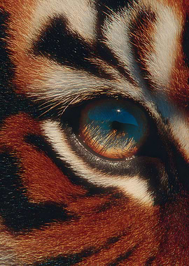 Tiger Eye Close-Up