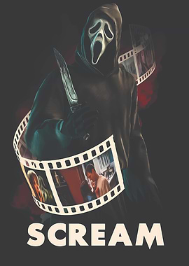 Scream Movie Poster with Ghostface