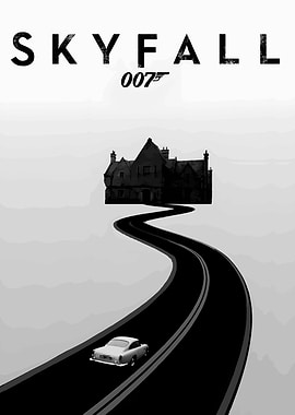 Skyfall Movie Poster Illustration