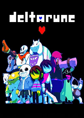 Deltarune characters group shot