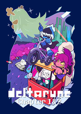 Deltarune Chapter 1&2 Group Illustration